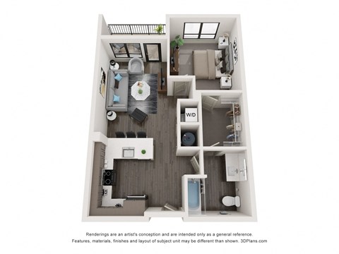 A3 Floor Plan at Chapter at the Streets of St Charles, Saint Charles, 63303